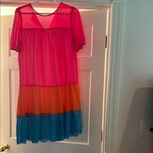 SHEIN Vibrant Colorblock Dress